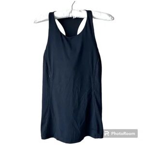 Lululemon 2-in-1Tank Top with built-in Sports Bra Black Size 6 Racerback Lulu